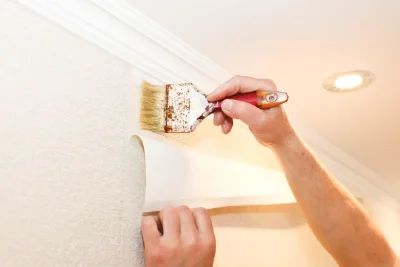 Pose de papier peint à Dommartin-aux-Bois — revêtements muraux et toiles de verre